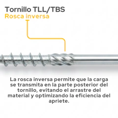 Tornillo TBS 8x160mm x 1u - tienda online