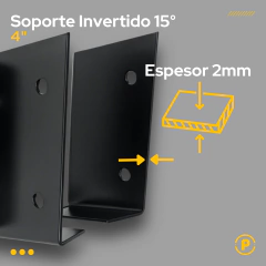 SOPORTE DE TIRANTE 2X4 INVERTIDO 15° - Pecole