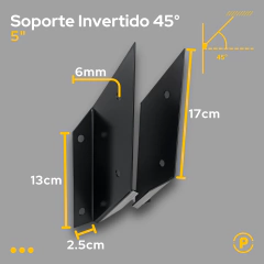 SOPORTE DE TIRANTE 2X5 3X5 INVERTIDO 45° en internet