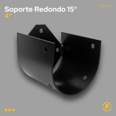 Imagen de Soporte con Caida Palo Redondo 10cm (4 Pulgadas) 15°