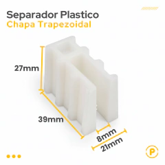 SEPARADOR PLASTICO CHAPA Trapezoidal X 100 en internet