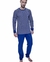 Pijama Invierno Hombre Clásico Jersey Algodón (EYE1886) - tienda online