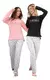 Pijama Invierno Mujer Algodon Jersey Lencatex (LEN24309) en internet