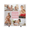 Presente para Mãe Azulejo 4 Fotos e Frase Personalizada