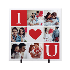 Presente Inesquecível Azulejo Personalizado com 6 Fotos