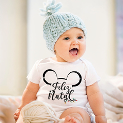 Body Bebê Mickey Feliz Natal com Pisca Pisca - comprar online