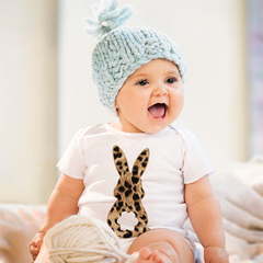 Body Bebê Fashion Coelhinho com Estampa de Oncinha - comprar online