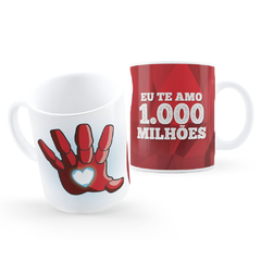 Caneca Te Amo Mil Milhões IronMan Presente Personalizado - comprar online