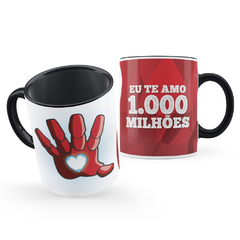 Caneca Te Amo Mil Milhões IronMan Presente Personalizado
