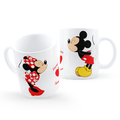 Caneca Personagem Beijinho com Nomes do Casal