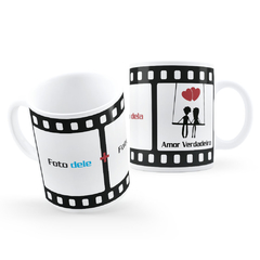 Caneca 2 Fotos Rolo Filme Cineminha Casal Presente Namorados - comprar online
