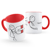 Caneca Bonequinhos Imã Do Amor Casal Presente Namorados