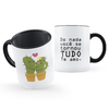 Caneca Cactos do Amor Do Nada Você Se Tornou Tudo