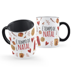 Caneca Decorada É Tempo De Natal Presente - comprar online