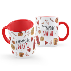 Caneca Decorada É Tempo De Natal Presente