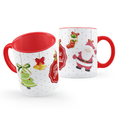 Caneca Para Presente com Feliz Natal e Enfeites Fofinhos na internet