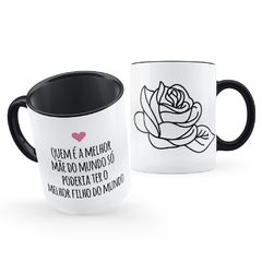 Caneca A Melhor Mãe Tem a(o) Melhor Filha(o) do Mundo Presente - comprar online