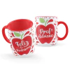 Caneca Dia dos Professores Maçã Personalizada com Nome