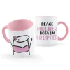 Caneca com frases engraçadas Flork Meme Reage Mulher Bota um Cropped
