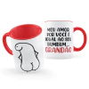 canecas com frases divertidas Flork Meme Meu Amor Por Você é Grande