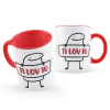 Caneca dia dos Namorados Flork Meme Ti Lov Iu (I Love You, Te Amo)