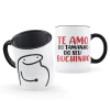 Caneca Personalizada Flork Te Amo do Tamanho do Seu Buchinho