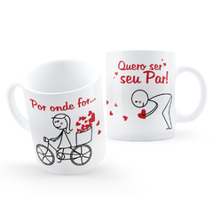 Caneca Namorados Bonequinhos Apaixonados Bike do Amor na internet
