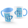 Caneca Tema Profissão de Administração com Símbolo