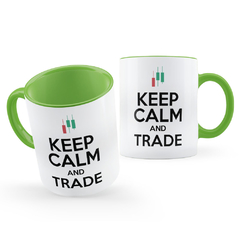 Caneca Keep And Calm Trade Branca ou Verde - comprar online