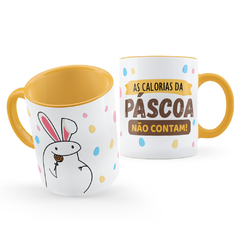 Caneca Flork de Páscoa As Calorias Não Contam
