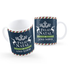 Caneca Feliz Natal e Ano Novo Noite Linda de Natal