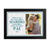 Quadro A4 Marido e Pai Perfeito Presente Diferente Com Foto