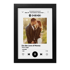 Quadro Decorativo Spotify Personalizado Música de Casal e Presente Criativo para Namorados com Foto - comprar online