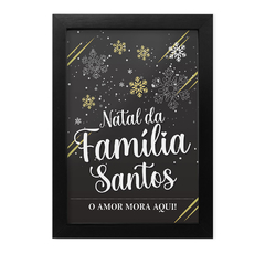 Quadro Decorativo para Sala Personalizado Com Sobrenome Família na internet