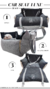 CAR SEAT DELUXE BLACK - May Dog