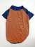 Camiseta Pet T-shirt Stripe Orange Blue na internet