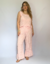 Conjunto blusa e calça com babado vichy - loja online