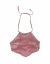 Cropped brilhoso de amarrar Ilana - comprar online