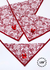 Bandana Renda Floral - 05 unidades - loja online