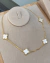 Choker Trevo Estilo Madrepérola - Folheado