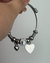 Pulseira com Berloques Coração Aço Inox - comprar online