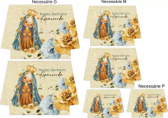 Painel Sublimado - NSAparecida Azul - kit 3 tamanhos