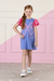 VESTIDO AZUL PETALS MON SUCRE