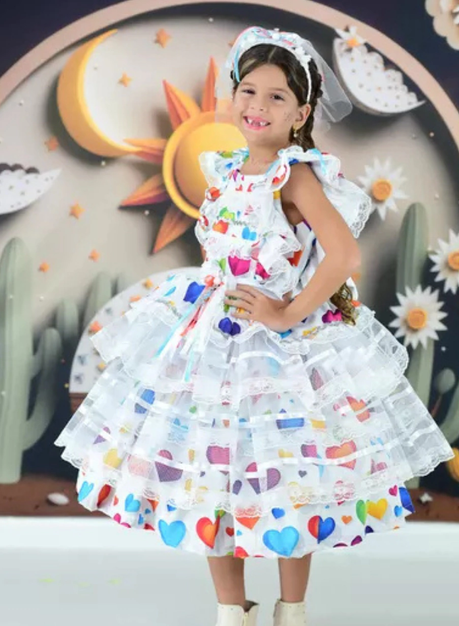 VESTIDO JUNINO NOIVINHA DE LUXO