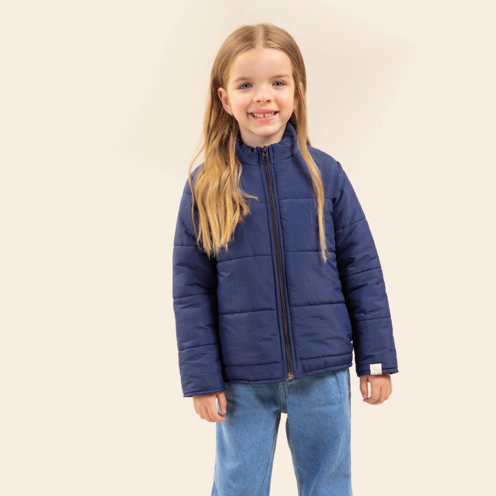 JAQUETA UNISSEX PUFFER DUBLADO MARINHO BUGBEE