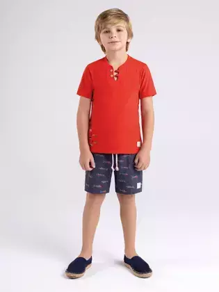 CONJUNTO BLUSA E BERMUDA BUGBEE