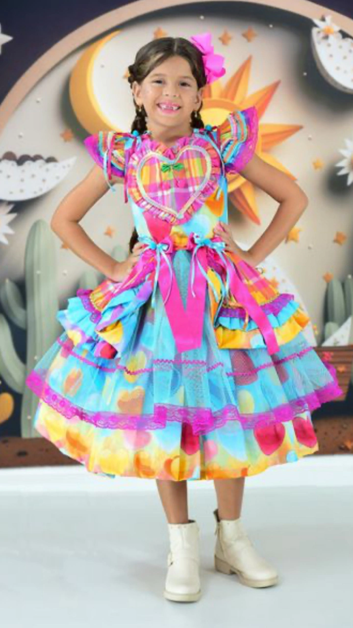 VESTIDO JUNINO ALEGRIA DO SERTAO