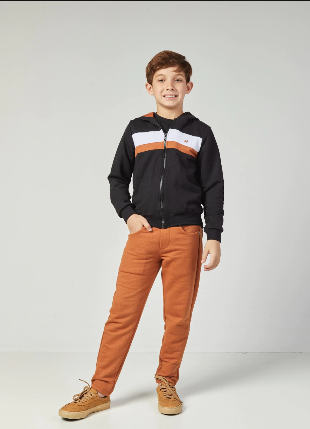JAQUETA ZÍPER BICOLOR OLIVER