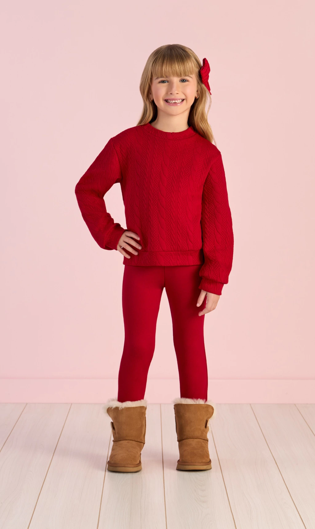 CONJUNTO BLUSA MANGA LONGA E CALÇA MON SUCRE