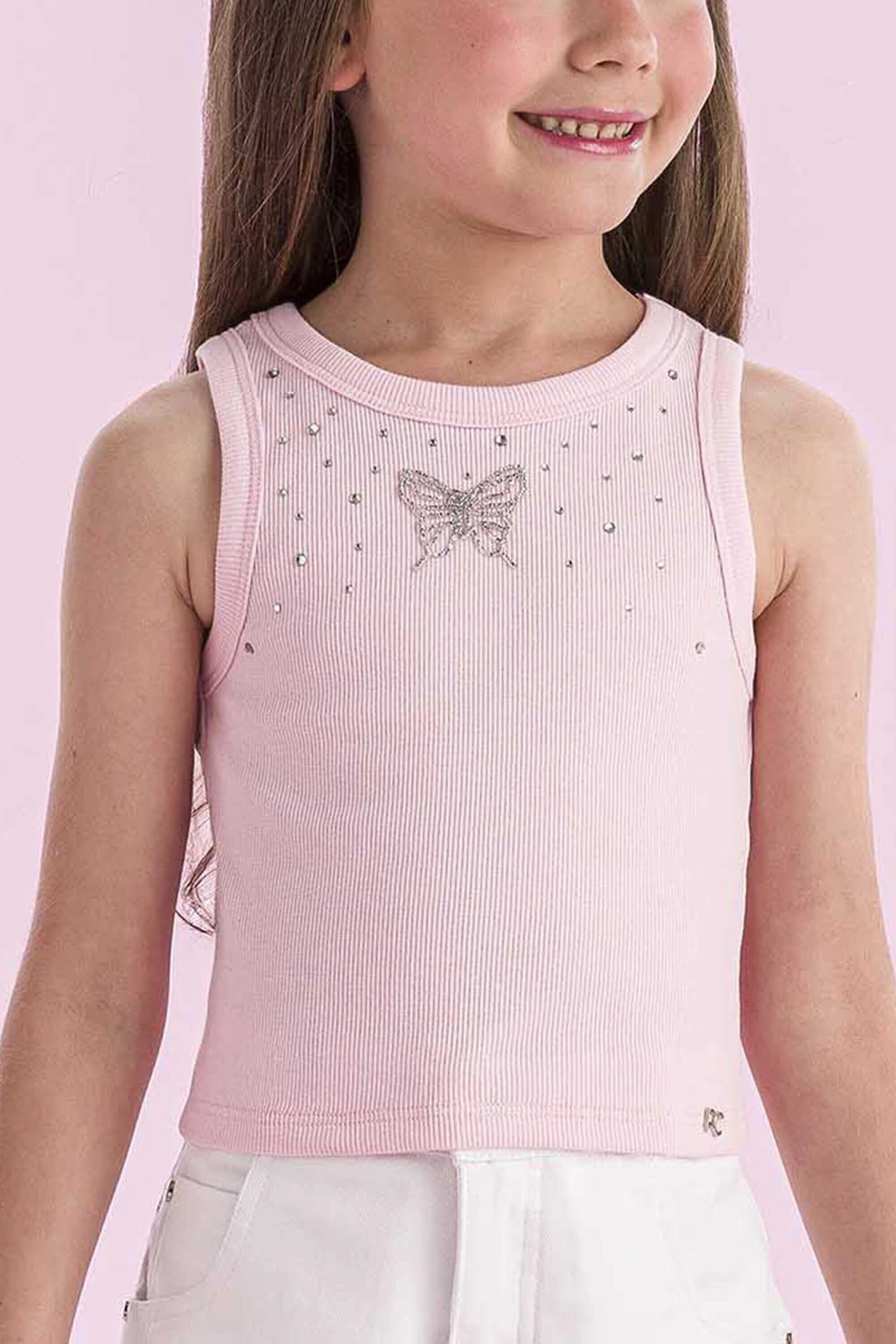 BLUSA ROSA BORBOLETA PETIT CHERIE